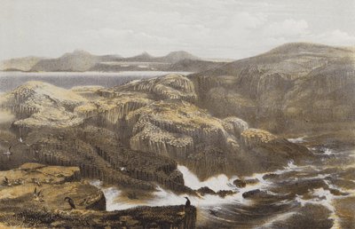 Ostrov Staffa (chromolitho) od William Andrews Nesfield