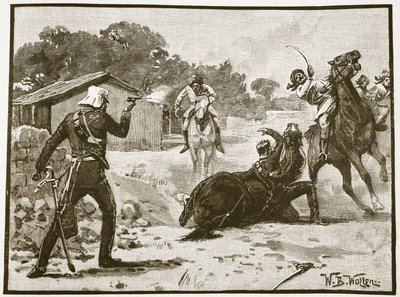 Jak Major Tombs vyhrál Viktoriin kříž, ilustrace z „Cassell