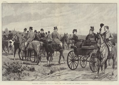 Lovecké skici, setkání s Quornem v Ashby Folville od William Barnes Wollen