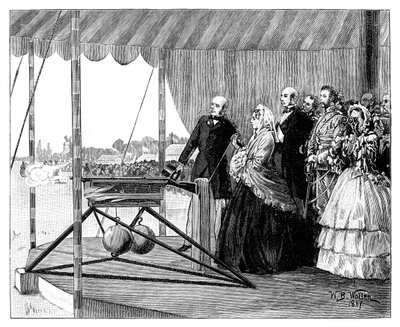 Královna Viktorie vypálila první výstřel ve Wimbledonu, červenec 1860, 1887. od William Barnes Wollen
