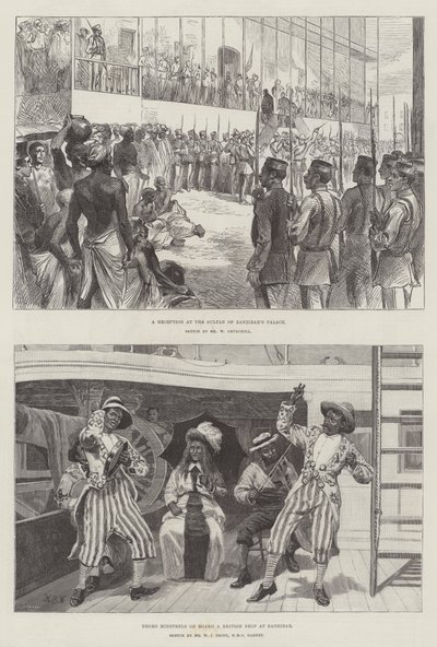 Náčrtky Zanzibaru od William Barnes Wollen