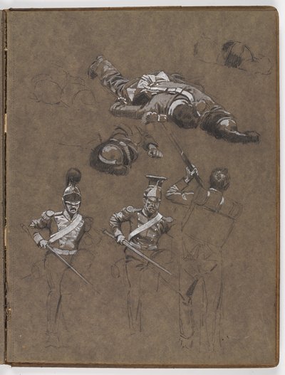 Studie k olejomalbě, ?Vlajka: Albuhera, 16. května 1811? od William Barnes Wollen