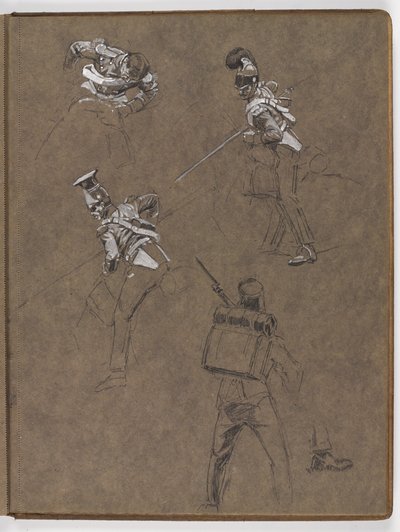 Studie k olejomalbě, ?Vlajka: Albuhera, 16. května 1811? od William Barnes Wollen
