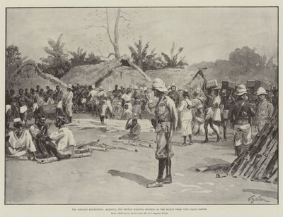 Expedice Ashanti, Akroful, druhá zastávka na pochodu z hradu Cape Coast od William Barnes Wollen