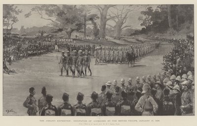 Ashanti expedice, obsazení Coomassie britskými vojsky, 17. ledna 1896 od William Barnes Wollen