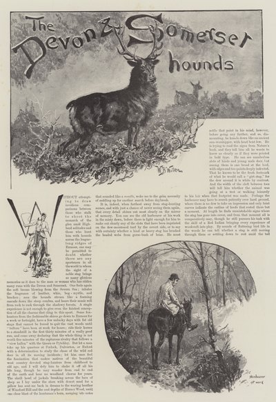 Devonští a Somersetští honiči od William Barnes Wollen