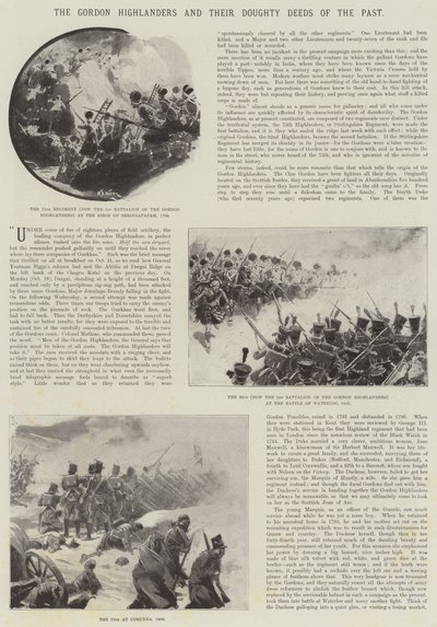 Gordon Highlanders a jejich doughtly Deeds of the Past od William Barnes Wollen