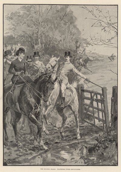 Lovecká sezóna, zdvořilost v obtížích od William Barnes Wollen