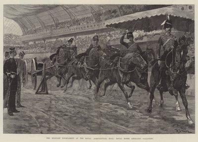 Vojenský turnaj v Royal Agricultural Hall, Royal Horse Artillery cval od William Barnes Wollen