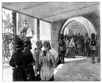 Otevření parlamentu, Westminster, Londýn, 1866. od William Barnes Wollen