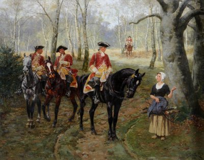 Hlídka, asi 1906 (olej na plátně) od William Barnes Wollen