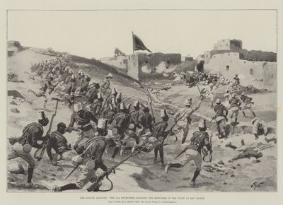 Soudan Advance, 11. Soudanec útočící na Derviše v boji u Abu Hamed od William Barnes Wollen