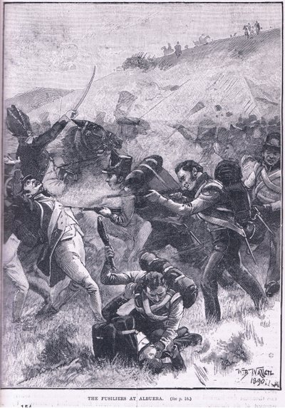 Střelci v Albueře od William Barnes Wollen
