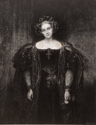 Slečna Henrietta Sontagová, jako Donna Anna v Donu Juanovi od William Baxter Closson