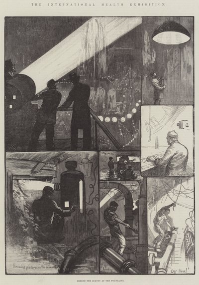 Mezinárodní výstava zdraví v zákulisí fontán od William Bazett Murray