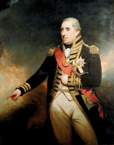 Admirál sir John Thomas Duckworth (1748-1817), konec 18. až začátek 19. století (olejomalba) od William Beechey