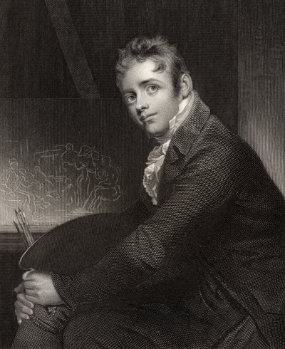 Sir David Wilkie, vyrytý H. Robinsonem, z 