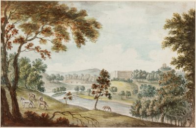 Generál Lamblan v Harratonu u Chester-le-Street (tužka a akvarel na papíře) od William Beilby