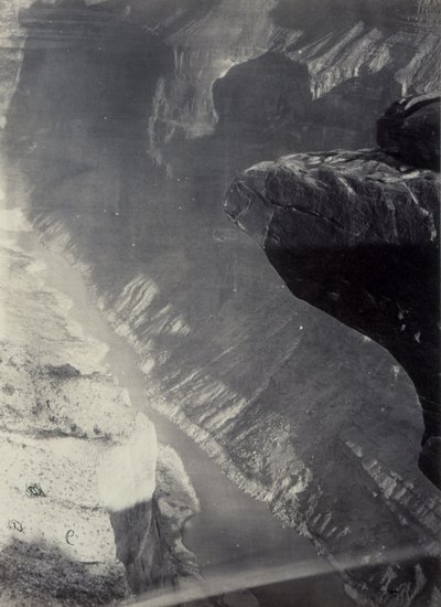 Pohled na jih do Grand Cañonu, řeka Colorado, Sheavwitz Crossing od William Bell