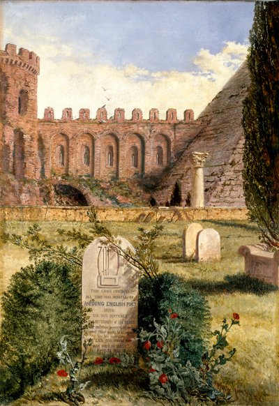 Keatsův hrob, 1873 od William Bell Scott