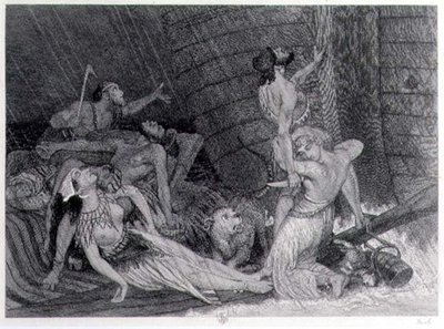 Desátý den deště, důkaz pro vydání Bible z roku 1872 od William Bell Scott