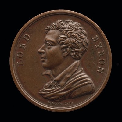 Lord Byron, 1788-1824, Básník [avers], 1824. od William Binfield