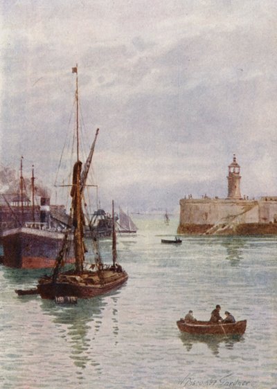 V přístavu Ramsgate (barevná litografie) od William Biscombe Gardner