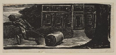 Rolling Stone Is Ever Hole of Moss, od Thorntons Pastorals of Virgil, 1821. od William Blake