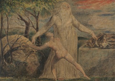 Abraham a Izák od William Blake