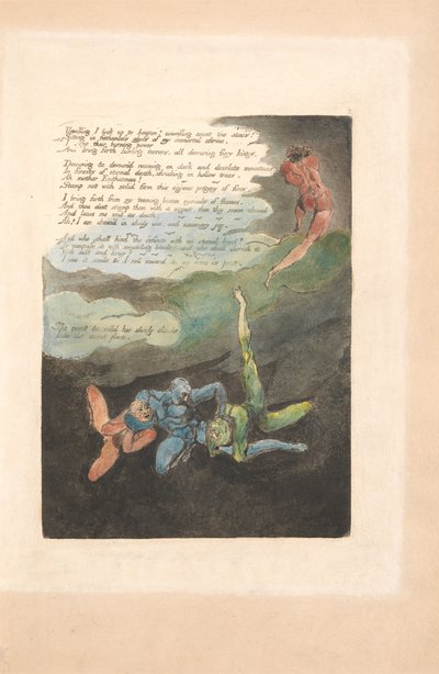 Evropa. Proroctví, talíř 4, neochotně vzhlédnu. . . . (Bentley 5) od William Blake