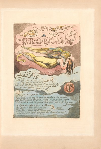 Evropa. Proroctví, talíř 5, A - Proroctví - Nastala hluboká zima. . . . (Bentley 6) od William Blake