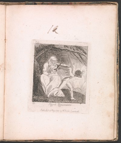 Pro děti. Brány ráje, talíř 13, Aging Ignorance od William Blake
