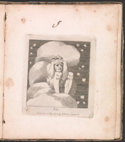 Pro děti. Brány ráje, talíř 6, vzduch od William Blake