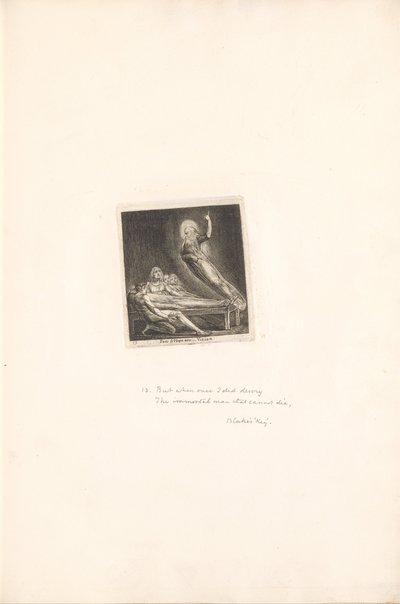 For Sexes- The Gates of Paradise, Plate 15, Fear & naděje jsou- Vision od William Blake