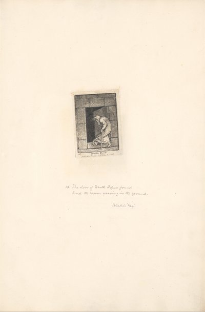 Pro pohlaví- brány ráje, talíř 17, dveře smrti od William Blake