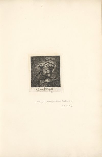 Pro pohlaví- Brány ráje, talíř 5, Země od William Blake