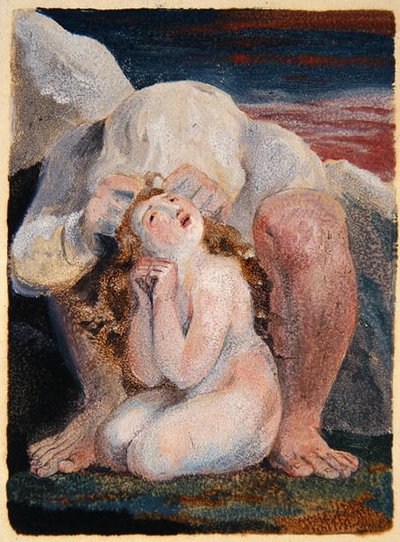 Frontispis ke „Knize Ahania“ od William Blake