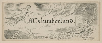 George Cumberlands Message Card, 1827. od William Blake