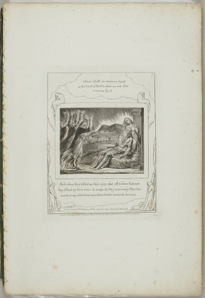 Ilustrace Knihy Job od William Blake