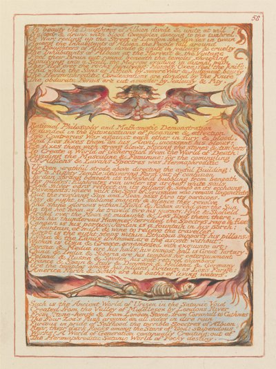 "In Schönheit teilen sich die Töchter von Albion..." (Platte 58) od William Blake