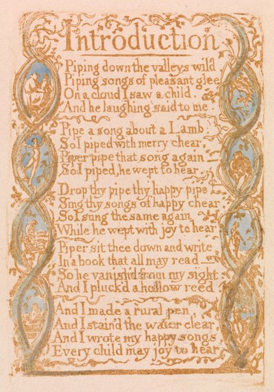 Einführung (Tafel 3) od William Blake