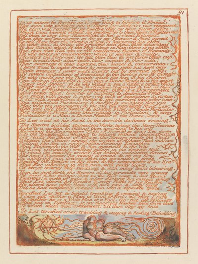 "Es ist leichter, einem Feind zu vergeben..." (Tafel 91) od William Blake
