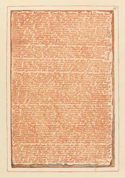 Jeruzalém, talíř 16, Hampstead Highgate Finchley .... od William Blake
