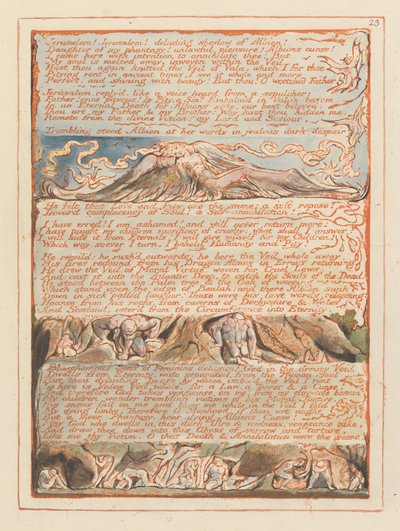Jeruzalém, talíř 23, Jeruzalém! Jeruzalém!.... od William Blake