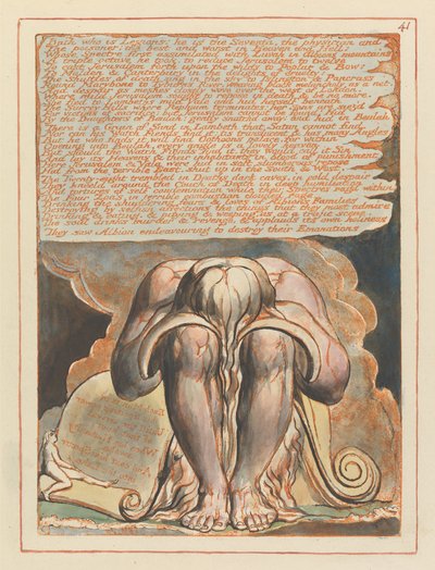 Jeruzalém, talíř 41, Bath, který je legiemi .... od William Blake