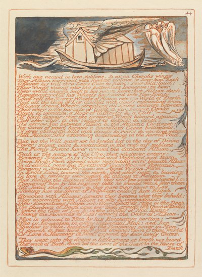 Jeruzalém, talíř 44, s jednou dohodou .... od William Blake