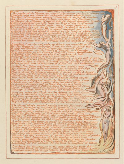 Jeruzalém, talíř 5, Břehy Temže .... od William Blake