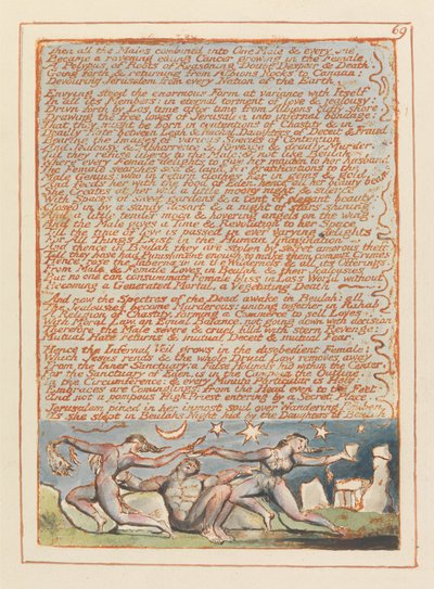 Jeruzalém, talíř 69, pak všichni muži ... od William Blake
