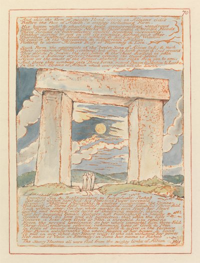 Jeruzalém, talíř 70, A toto je forma mocné ruky .... od William Blake