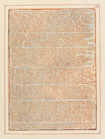 Jeruzalém, talíř 86, vidím tvou formu ... od William Blake